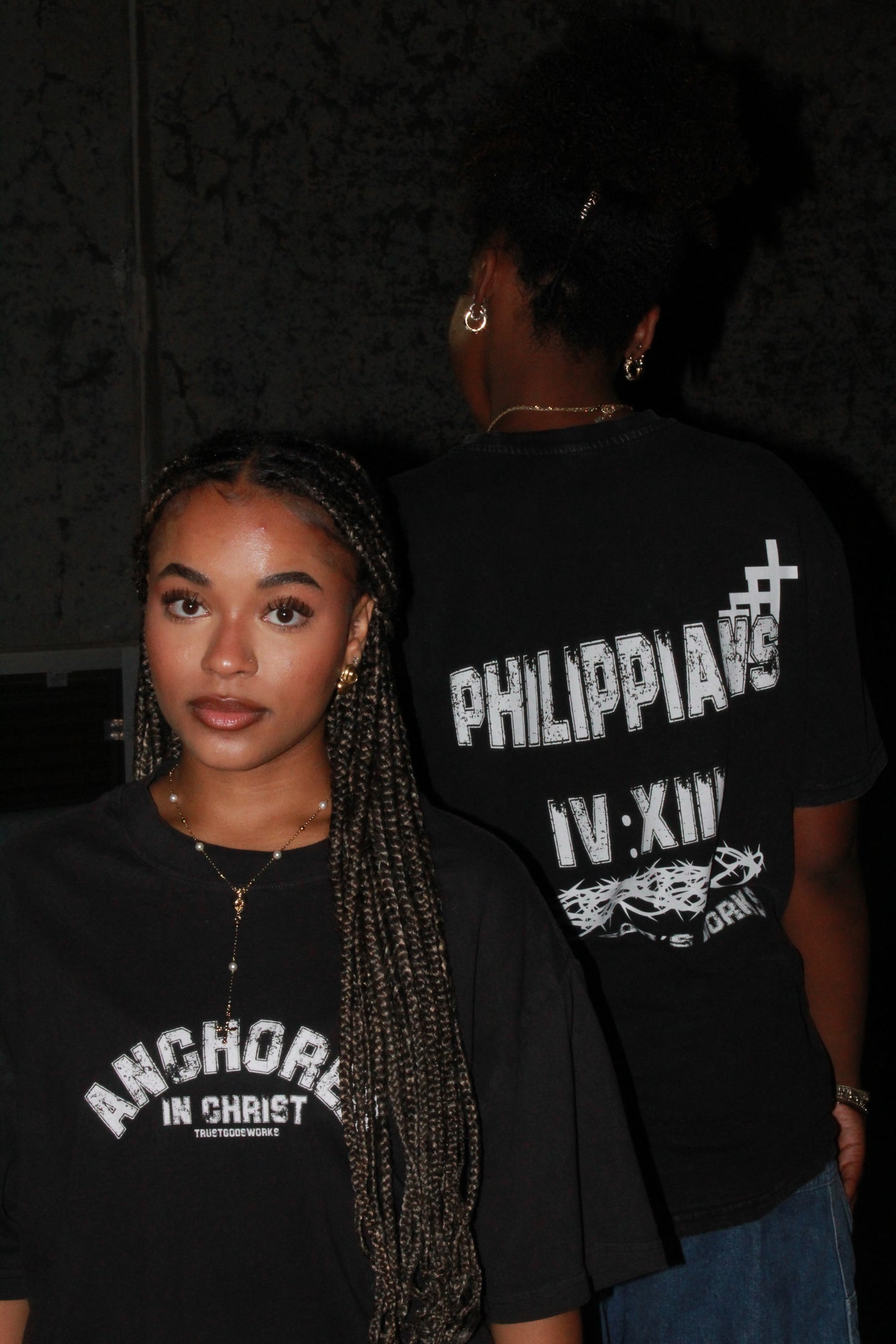 Anchored In Christ Oversized T-Shirt (Design)