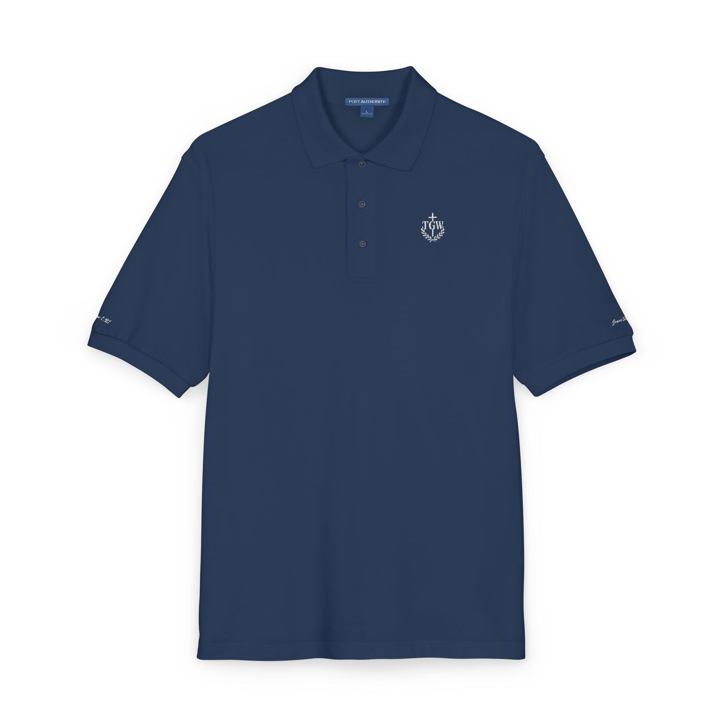 TGW Jesus Saves Polo (Embroidery-White)