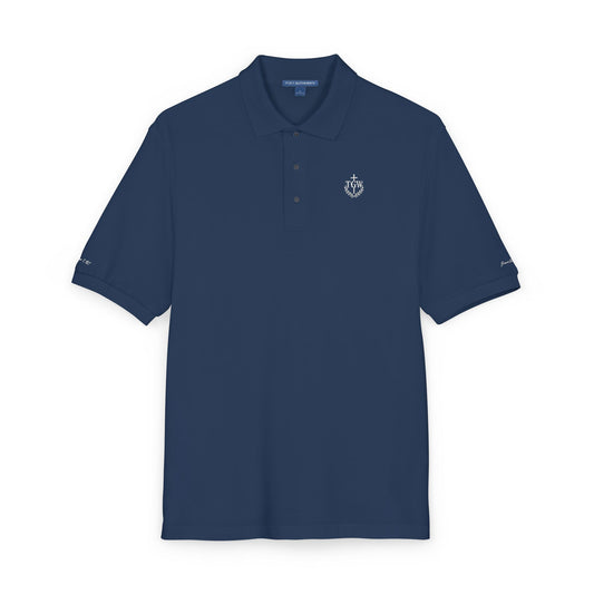 TGW Jesus Saves Polo (Embroidery-White)