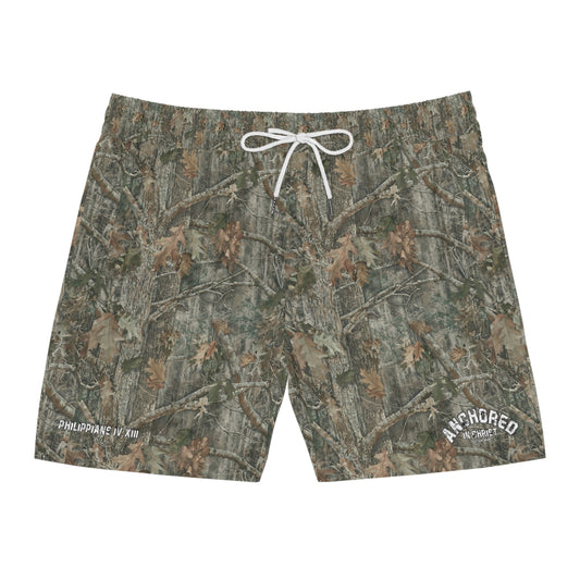 Camo Anchored In Christ Shorts