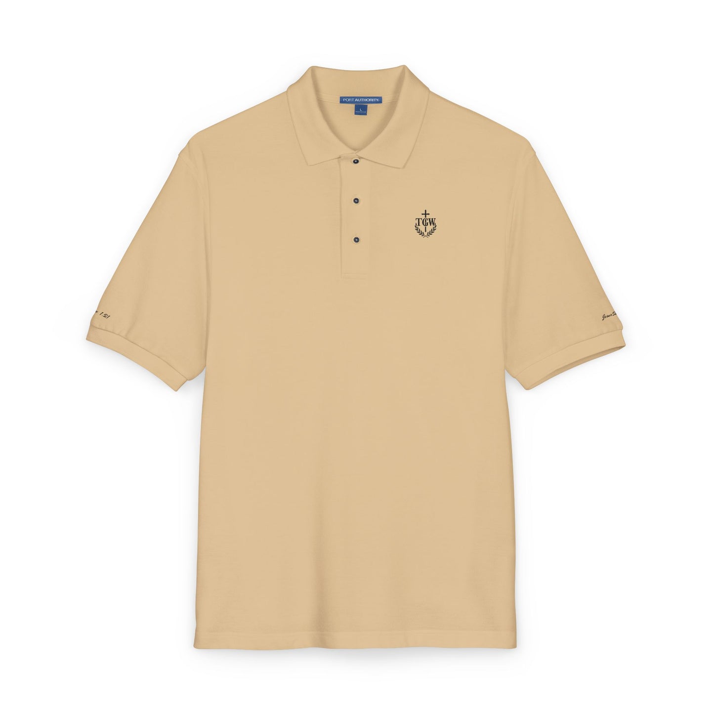 TGW Jesus Saves Polo (Embroidery-Black)
