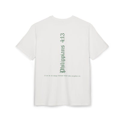 Anchored In Christ White Oversized (Philippians 4:13)