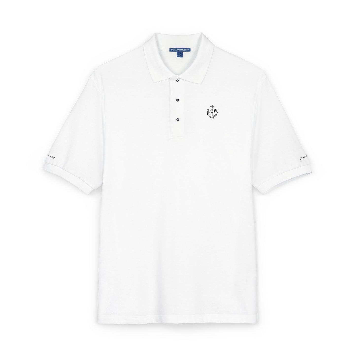 TGW Jesus Saves Polo (Embroidery-Black)