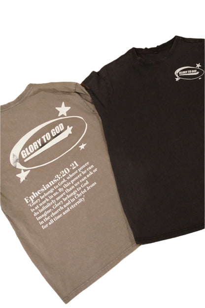 Glory To God Heavy Oversize T-shirt
